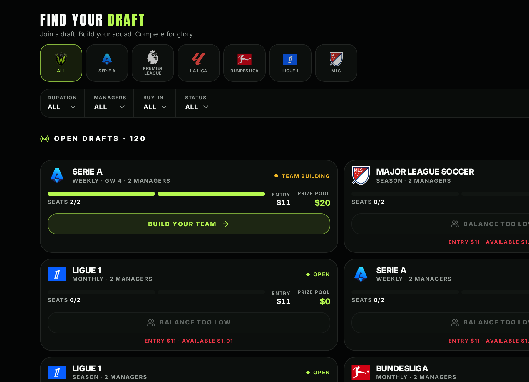 Draft lobby