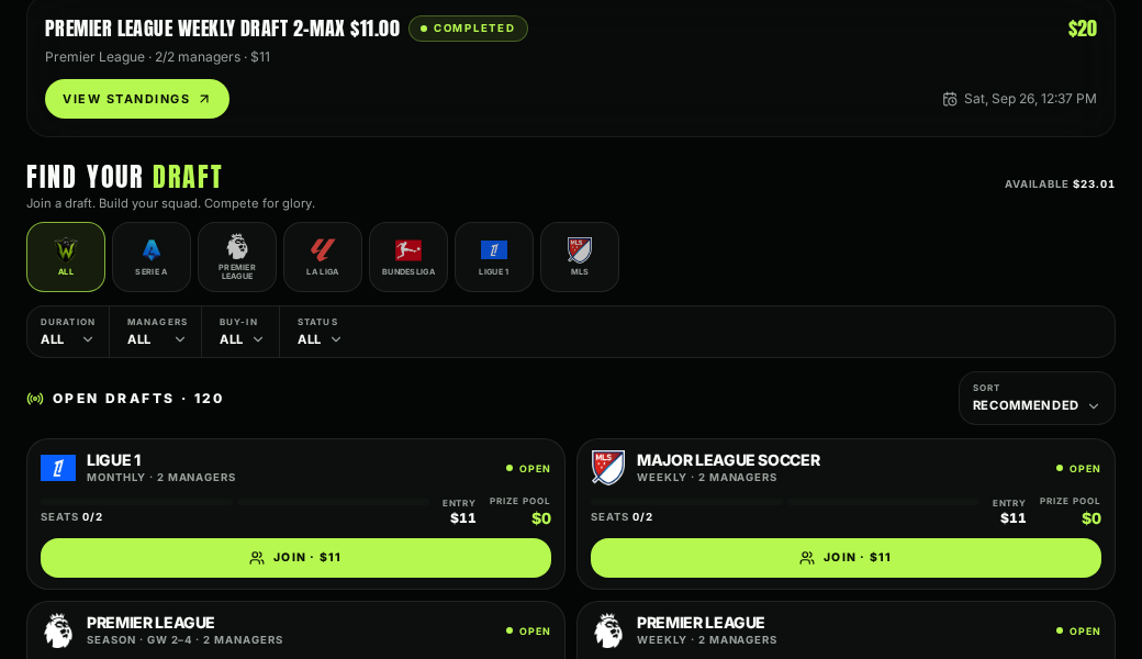 Draft lobby